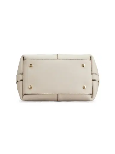 Tod's Women's Mini Leather Tote Bag - Mastice Corda | Thumbnail 4 Tod's Women's Mini Leather Tote Bag - Mastice Corda | Thumbnail 4