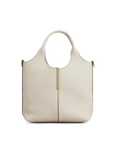 Tod's Women's Mini Leather Tote Bag - Mastice Corda | Thumbnail 1 Tod's Women's Mini Leather Tote Bag - Mastice Corda | Thumbnail 1