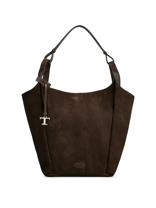 Women's  Suede Bucket Bag - Moro Marrone Africa
