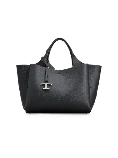 Tod's Women's Mini Logo Leather Top Handle Bag | Thumbnail 1