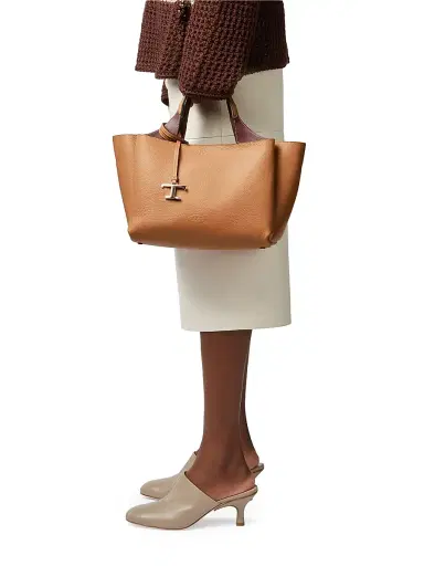 Tod's Women's Mini Logo Leather Top Handle Bag | Thumbnail 2