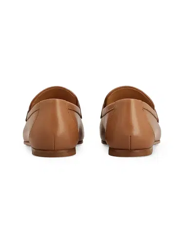 Tod's Women's Leather Bar Loafers - Kenia Scuro | Thumbnail 3