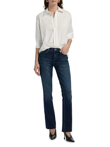 L'Agence Women's Sneeki Sneaker Low-Rise Straight-Leg Jeans - Columbia - Size 31 | Thumbnail 2 L'Agence Women's Sneeki Sneaker Low-Rise Straight-Leg Jeans - Columbia - Size 31 | Thumbnail 2