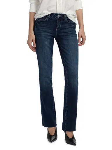L'Agence Women's Sneeki Sneaker Low-Rise Straight-Leg Jeans - Columbia - Size 31 | Thumbnail 3 L'Agence Women's Sneeki Sneaker Low-Rise Straight-Leg Jeans - Columbia - Size 31 | Thumbnail 3