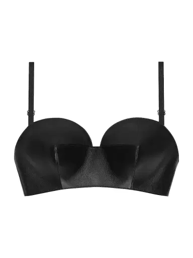 Givenchy Women's Bra Top in Leather - Black | Thumbnail 1 Givenchy Women's Bra Top in Leather - Black | Thumbnail 1