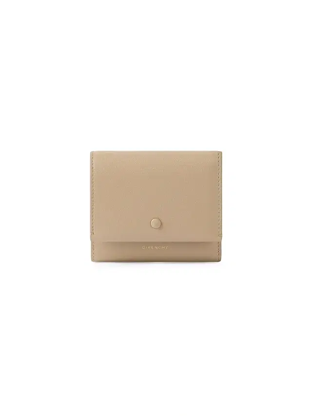 Women's Day Wallet in Grained Leather - Light Blue