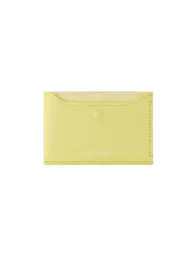 Givenchy Women's Day Card Holder in Grained Leather - Acid Yellow | Thumbnail 1 Givenchy Women's Day Card Holder in Grained Leather - Acid Yellow | Thumbnail 1