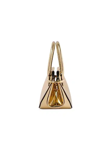 Givenchy Women's Mini Pinch Top Handle Bag in Mirror Effect Leather - Golden | Thumbnail 3 Givenchy Women's Mini Pinch Top Handle Bag in Mirror Effect Leather - Golden | Thumbnail 3