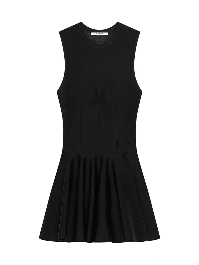 Women's Bi-Material dress - Black