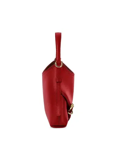Givenchy Women's Nano Voyou Top Handle Bag in Shiny Leather - Dark Red | Thumbnail 3