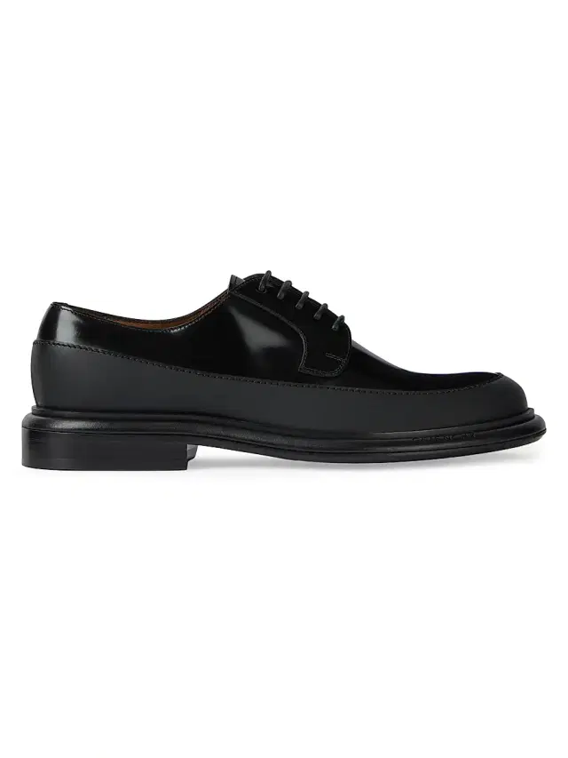 Women's Derbies in Leather - Black