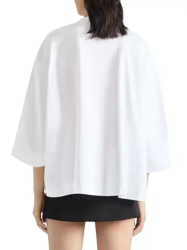 Givenchy Women's T Shirt in Cotton with Unravelled Print - White | Thumbnail 4 Givenchy Women's T Shirt in Cotton with Unravelled Print - White | Thumbnail 4