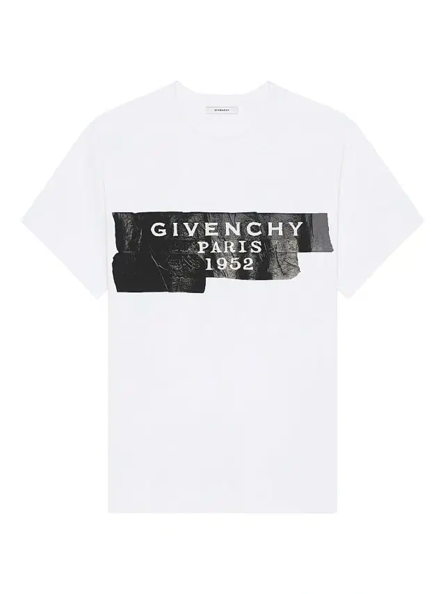 Women's T-Shirt in Cotton with  Tape - White