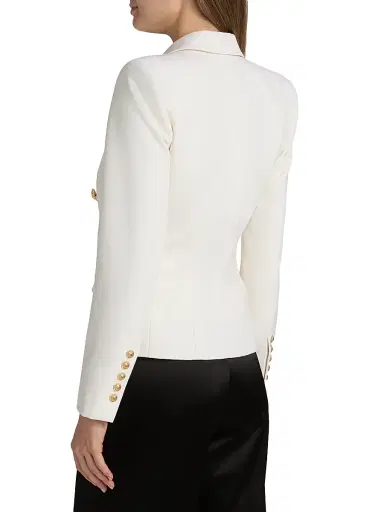 Balmain Women's Fitted Wool Double-Breasted Jacket | Thumbnail 5 Balmain Women's Fitted Wool Double-Breasted Jacket | Thumbnail 5
