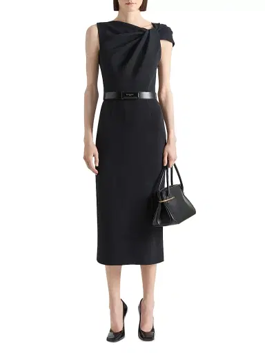 Givenchy Women's Dress with Draped Detail - Black | Thumbnail 2 Givenchy Women's Dress with Draped Detail - Black | Thumbnail 2