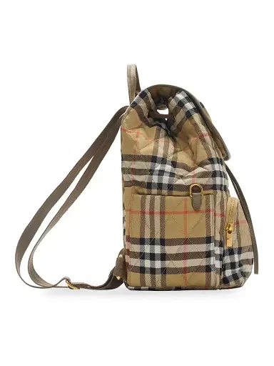 Burberry Women's Horseshoe Check Quilted Backpack | Thumbnail 3 Burberry Women's Horseshoe Check Quilted Backpack | Thumbnail 3