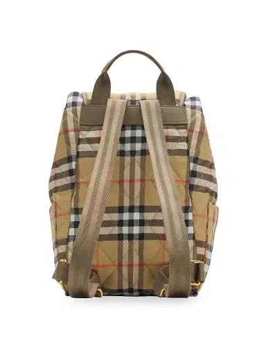 Burberry Women's Horseshoe Check Quilted Backpack | Thumbnail 4 Burberry Women's Horseshoe Check Quilted Backpack | Thumbnail 4