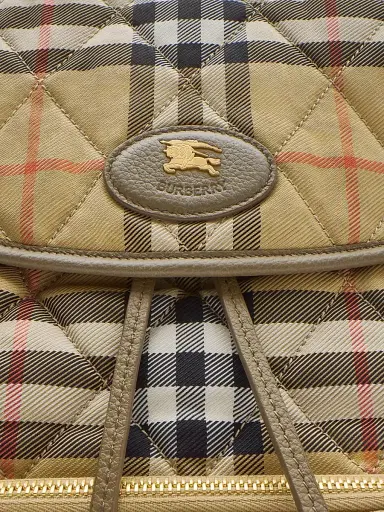 Burberry Women's Horseshoe Check Quilted Backpack | Thumbnail 6 Burberry Women's Horseshoe Check Quilted Backpack | Thumbnail 6
