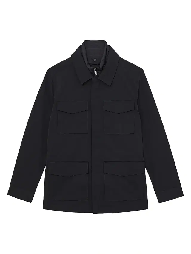 Reiss Men's Bryson Safari Jacket - Navy