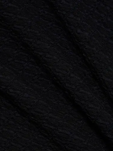 Emporio Armani Men's Textured T-Shirt - Black | Thumbnail 7