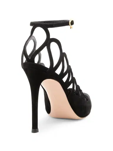 Gianvito Rossi Women's 105MM Suede Pumps - Black - Size 10.5 | Thumbnail 3
