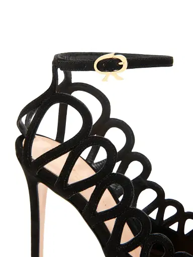 Gianvito Rossi Women's 105MM Suede Pumps - Black - Size 10.5 | Thumbnail 5