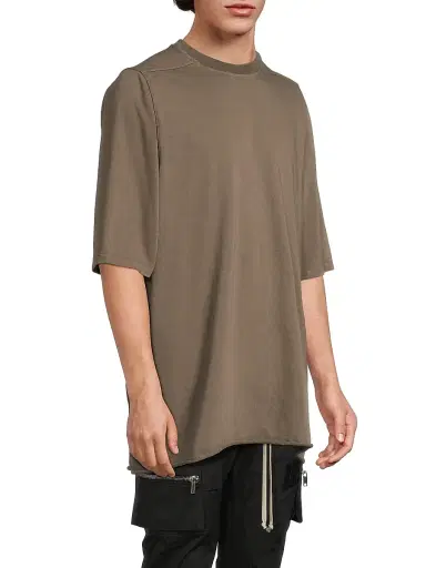 Rick Owens Men's Oversized Cotton T-Shirt - Dust - Size XXL | Thumbnail 4