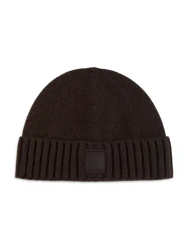 Stone Island Men's Cashmere Knit Beanie - Dark Brown | Thumbnail 1