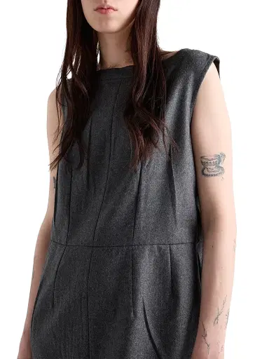 Prada Women's Flannel Dress - Grey | Thumbnail 5