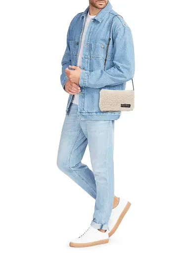 Marni Men's Faux Fur Pochette - Silk White | Thumbnail 2