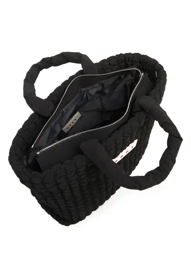 Marni Men's Logo Quilted Tote - Black | Thumbnail 3 Marni Men's Logo Quilted Tote - Black | Thumbnail 3