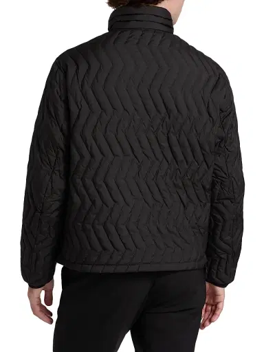 Emporio Armani Men's Zig-Zag Padded Down Jacket - Black - Size 44 | Thumbnail 5 Emporio Armani Men's Zig-Zag Padded Down Jacket - Black - Size 44 | Thumbnail 5