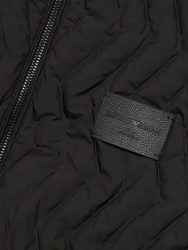 Emporio Armani Men's Zig-Zag Padded Down Jacket - Black - Size 44 | Thumbnail 7 Emporio Armani Men's Zig-Zag Padded Down Jacket - Black - Size 44 | Thumbnail 7