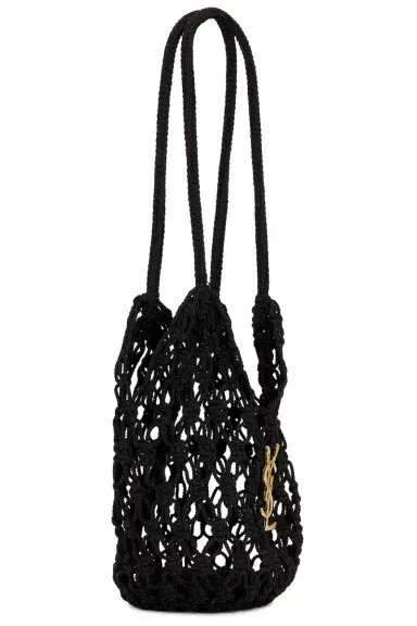 Saint Laurent Small Shopping Crochet Bag | Thumbnail 4 Saint Laurent Small Shopping Crochet Bag | Thumbnail 4