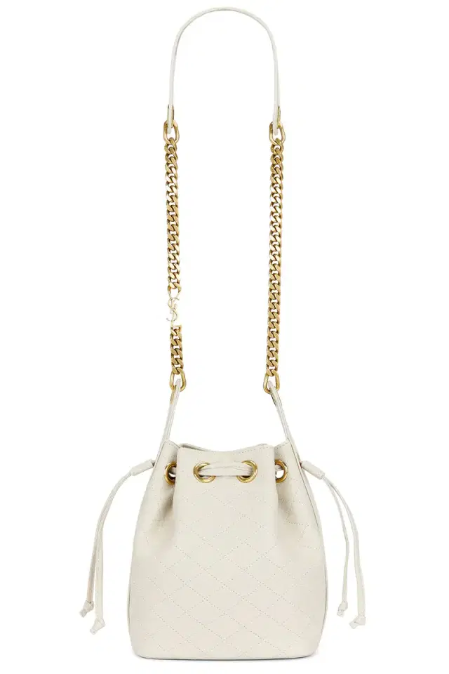 Saint Laurent Small Cassandre Quilted Bucket Bag