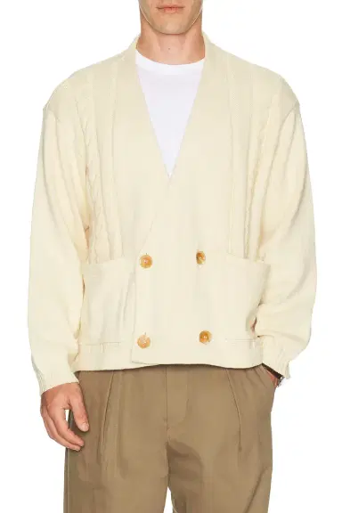 Found Found Double Breasted Cable Knit Cardigan | Thumbnail 3