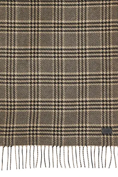 Saint Laurent Long Prince Of Wales Scarf | Thumbnail 3 Saint Laurent Long Prince Of Wales Scarf | Thumbnail 3