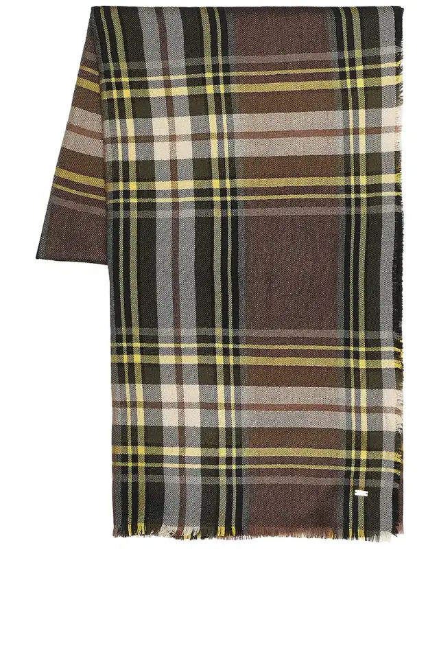 Saint Laurent Large Fringed Scarf