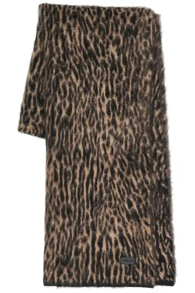 Saint Laurent Leopard Scarf | Thumbnail 1 Saint Laurent Leopard Scarf | Thumbnail 1