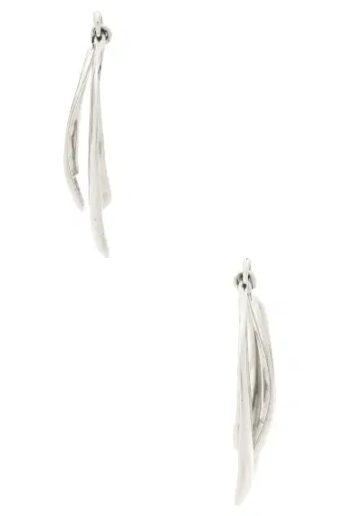 Saint Laurent Double Hoop Earrings | Thumbnail 4