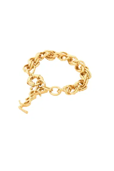 Saint Laurent Hammered Chain Bracelet | Thumbnail 1 Saint Laurent Hammered Chain Bracelet | Thumbnail 1