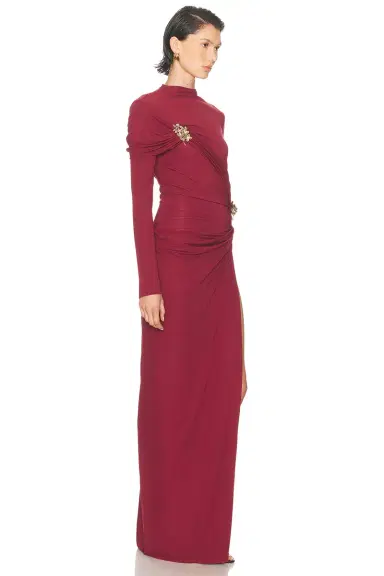 SIMKHAI Izadora Longsleeve Midi Dress | Thumbnail 2