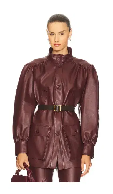 Bardot Clements Faux Leather Jacket | Thumbnail 1 Bardot Clements Faux Leather Jacket | Thumbnail 1