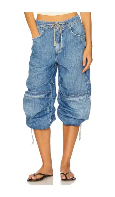 Free People x We The Free Logan Cinched Cargo Jean In Harper | Thumbnail 2