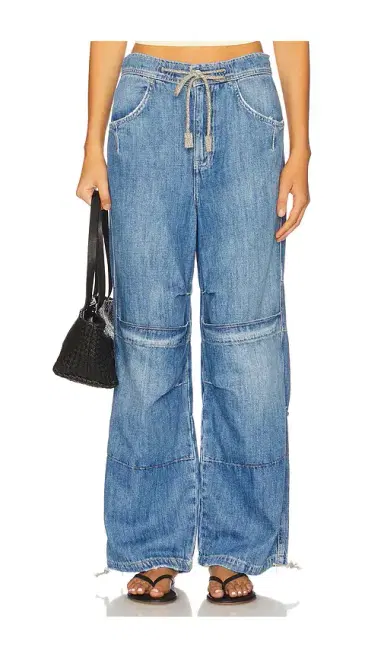 Free People x We The Free Logan Cinched Cargo Jean In Harper | Thumbnail 1