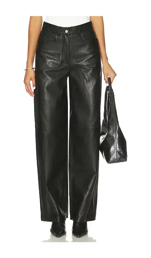 Cocoon Leather Pants