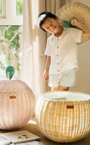 MOMIJI Apple Large Rattan Storage Basket | Thumbnail 11 MOMIJI Apple Large Rattan Storage Basket | Thumbnail 11