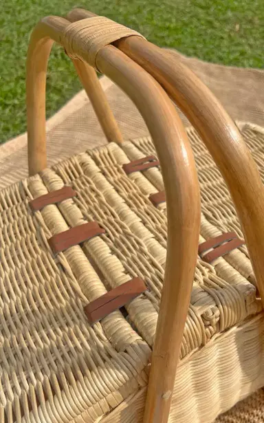 MOMIJI Aurelie Rattan Picnic Basket - Brown | Thumbnail 10 MOMIJI Aurelie Rattan Picnic Basket - Brown | Thumbnail 10