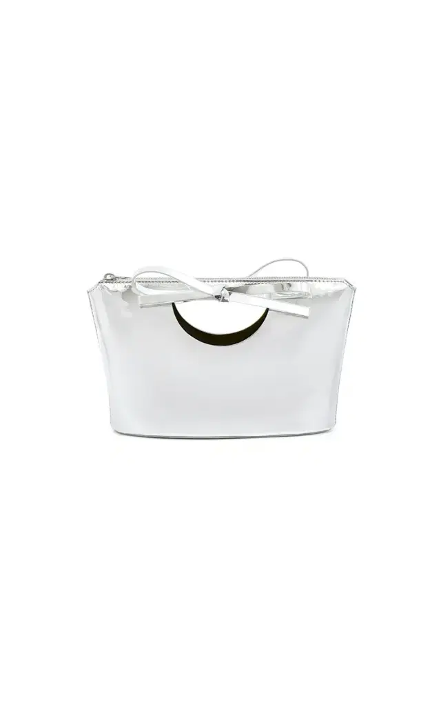 Sofia Leather Bag - Silver - OS
