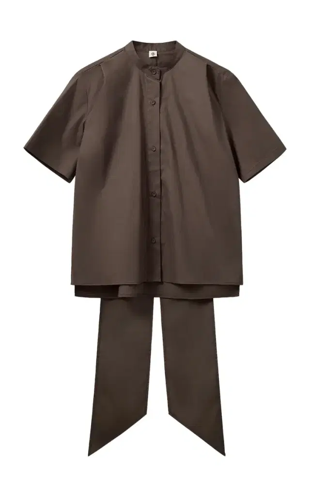 THE GARMENT Cyprus Cotton-Blend Scarf Shirt